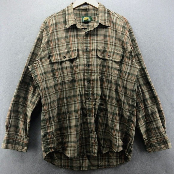 Cabela's Shirts Vintage Cabelas Western Plaid Flannel Shirt Mens